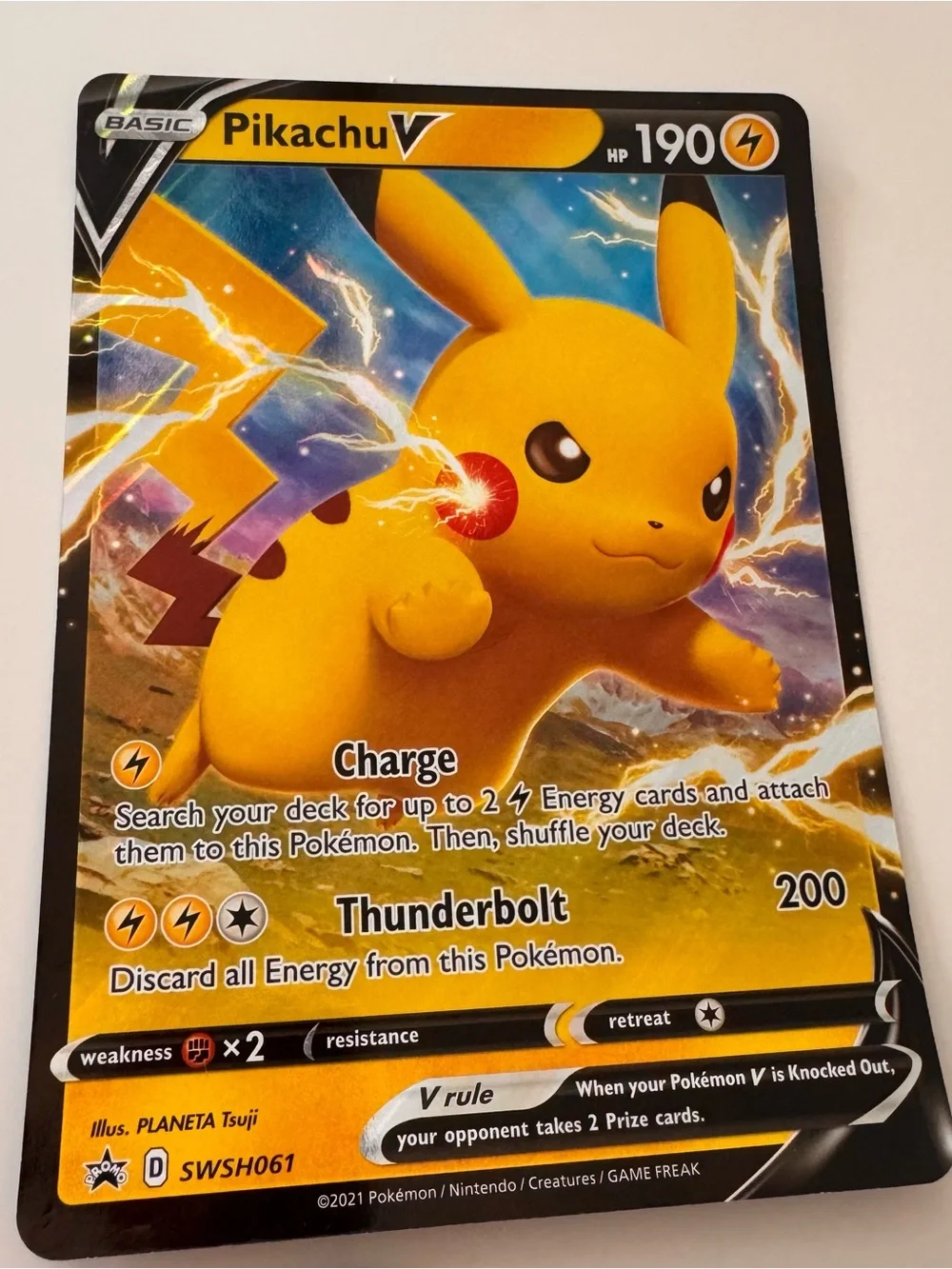 Pokémon TCG Pikachu V & VMAX Promo Card Bundle Lot (SWSH198, SWSH061, SWSH286)